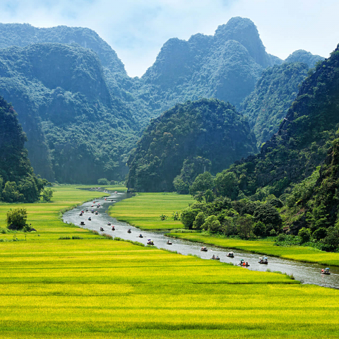 boat tours in Ninh Binh,Vietnam